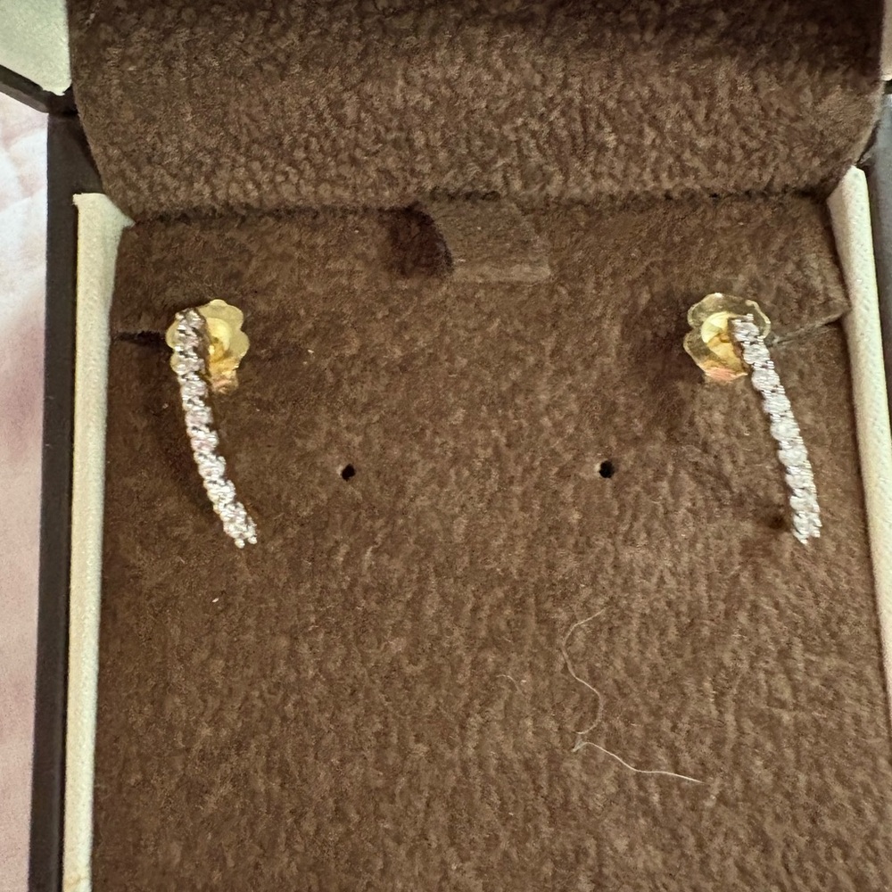 Elegant 14 karat gold earrings